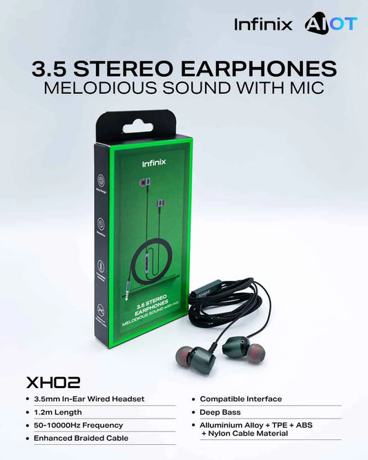 XHO2 - 3.5 Stereo Earphones