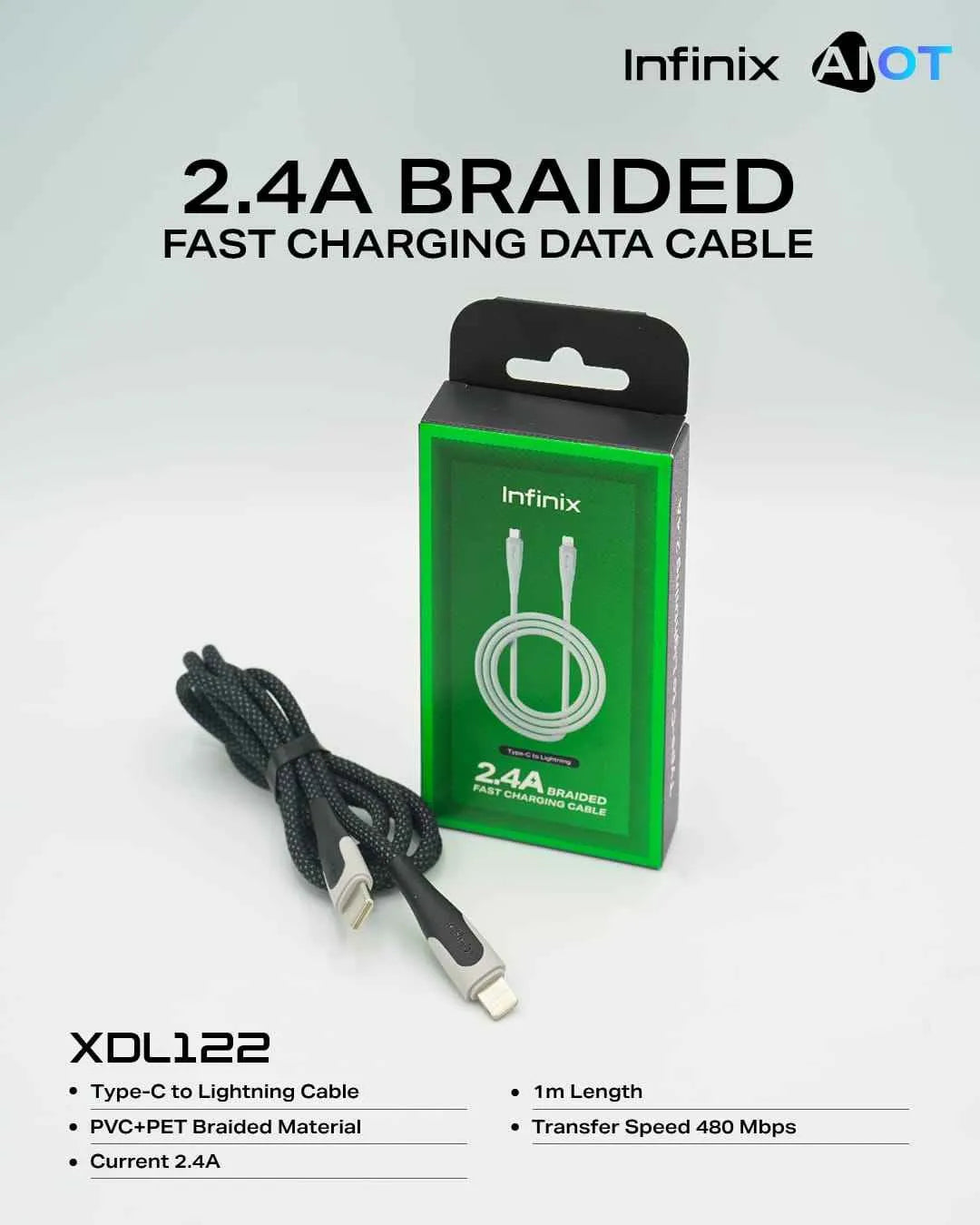 2.4A Braided - Fast Charging Cable