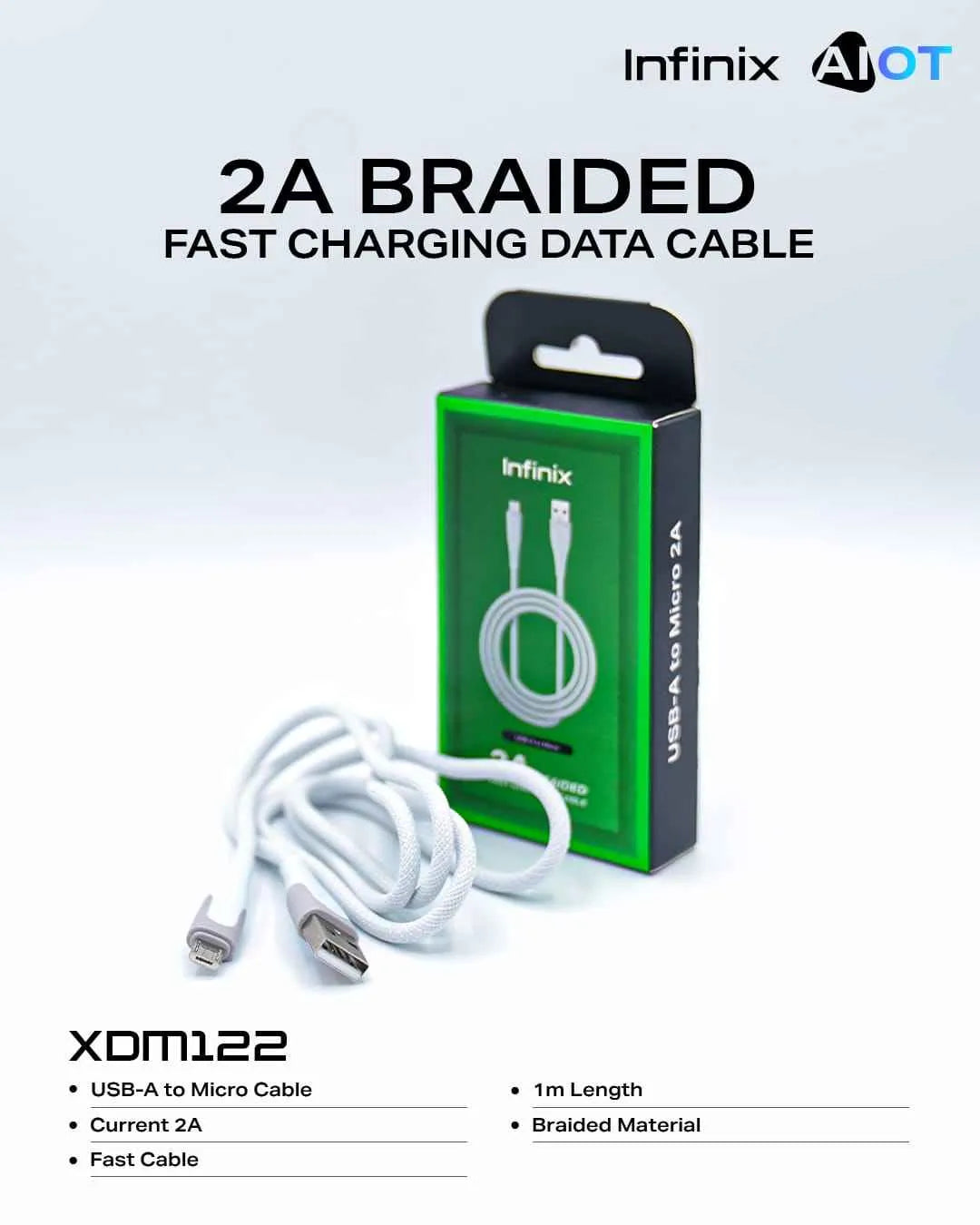 2A Braided - Fast Charging Cable