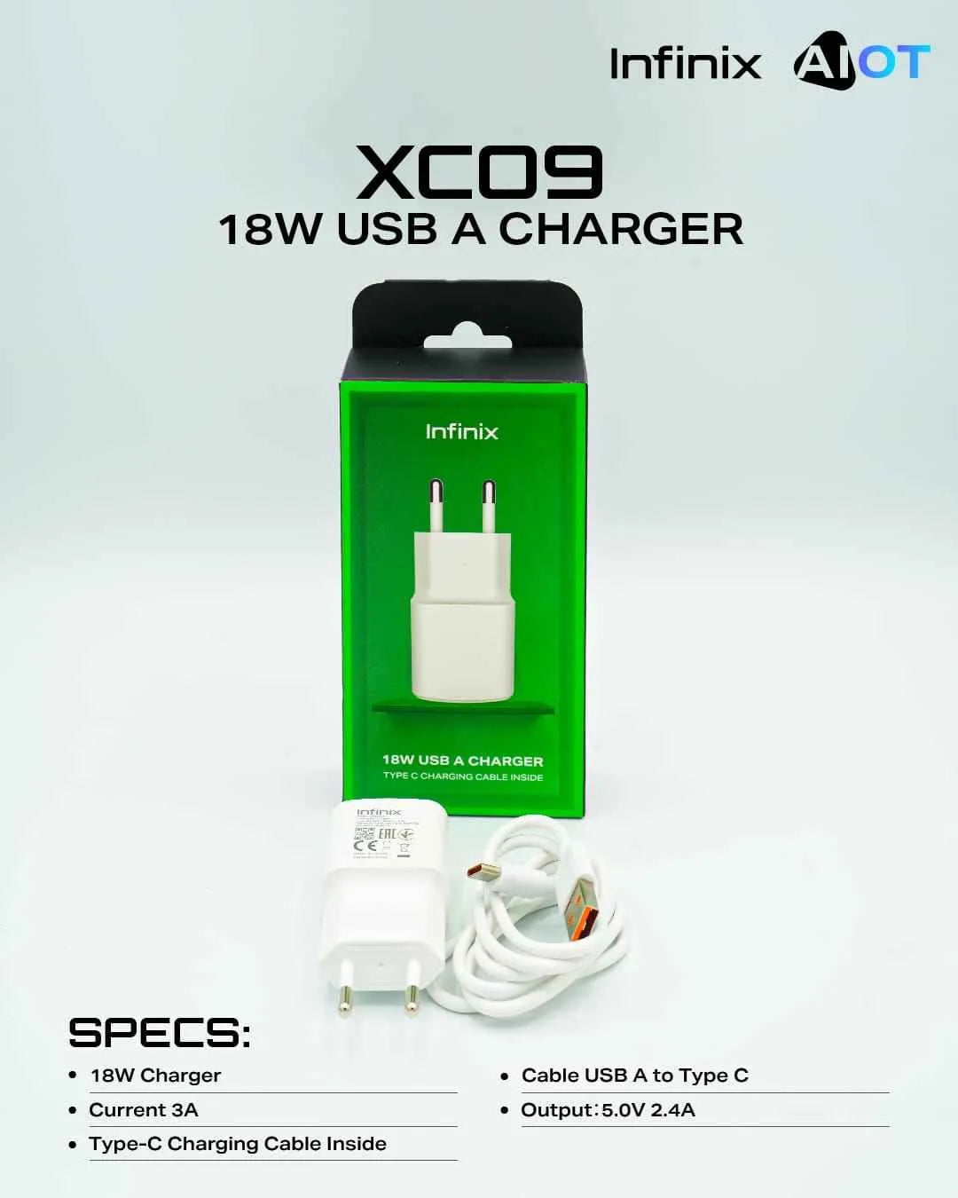 XC09 -18W USB A Charger