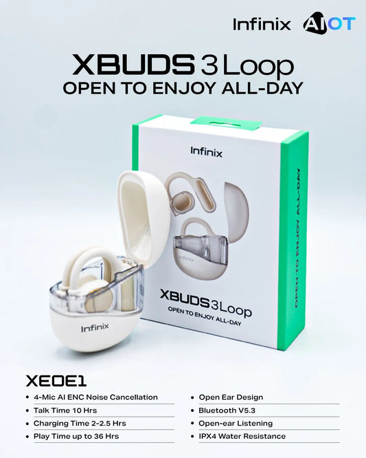 Infinix XBUDS 3 Loop – Open To Enjoy All-Day